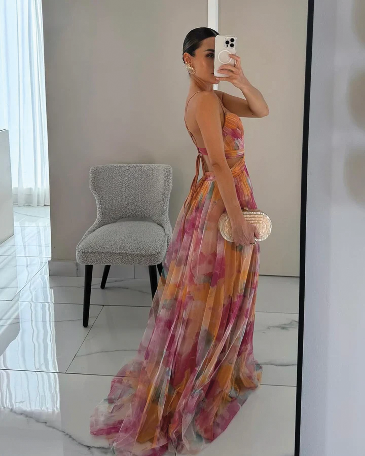 Party Floral Dress | Maxi