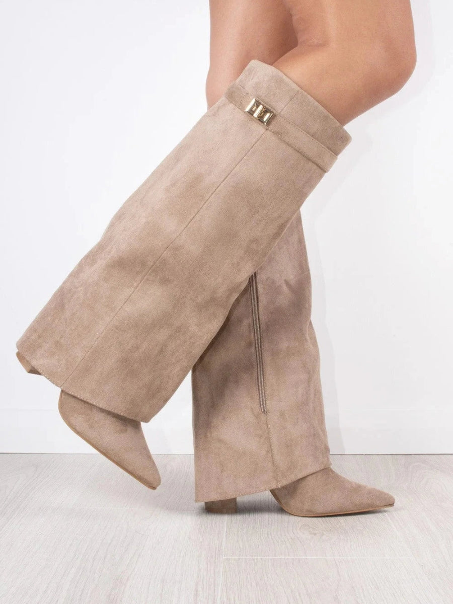 Women's Buckle Knee High Boots | Winter