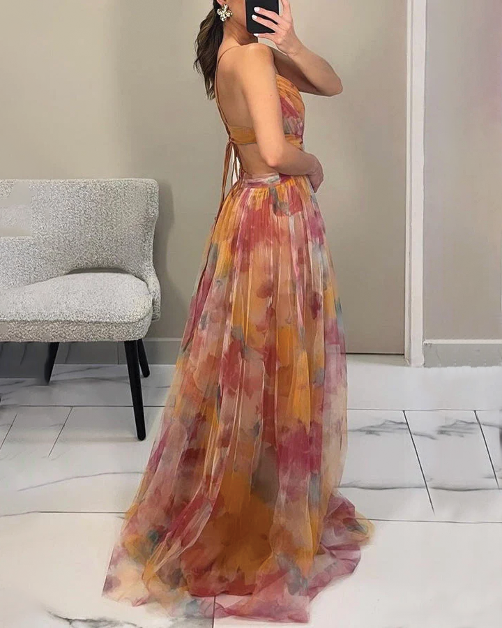 Party Floral Dress | Maxi
