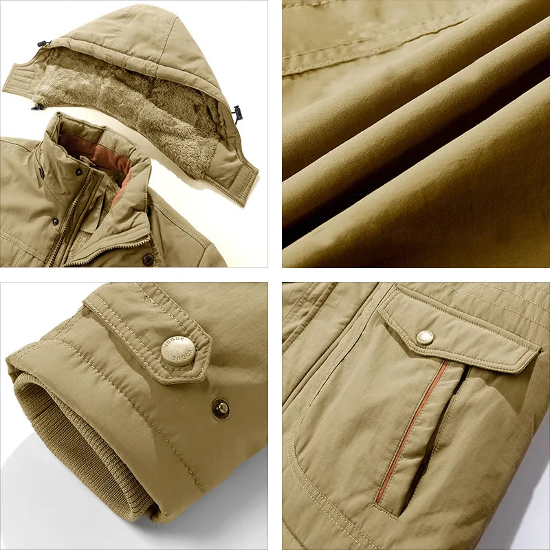 Men's Waterproof Insulated Jacket | Removable Hood