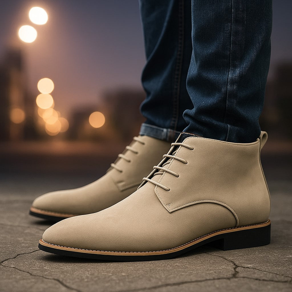 Men's Suede Desert Boots | Flat