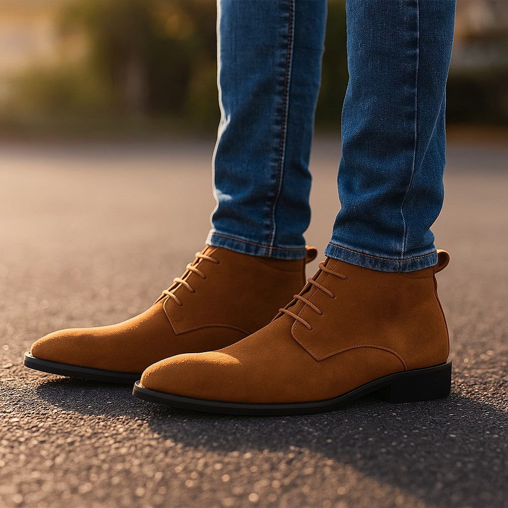 Men's Suede Desert Boots | Flat