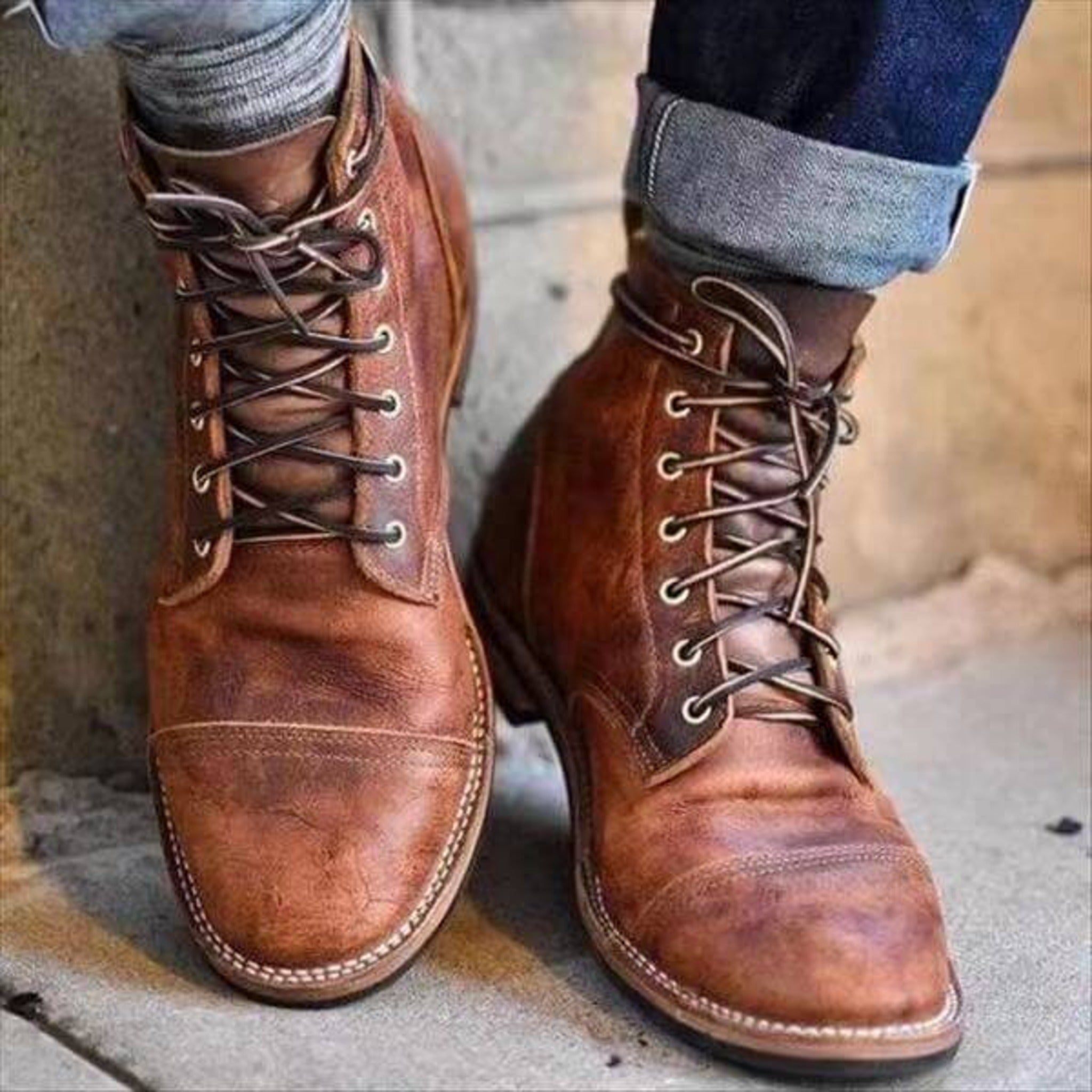Men's Lace-up Boots | Retro