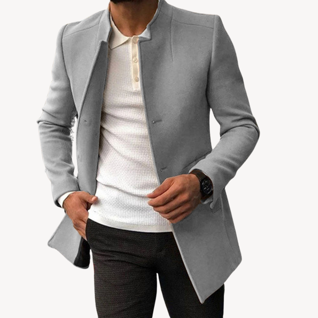 Men's Woolen Cloth Coat | Slim