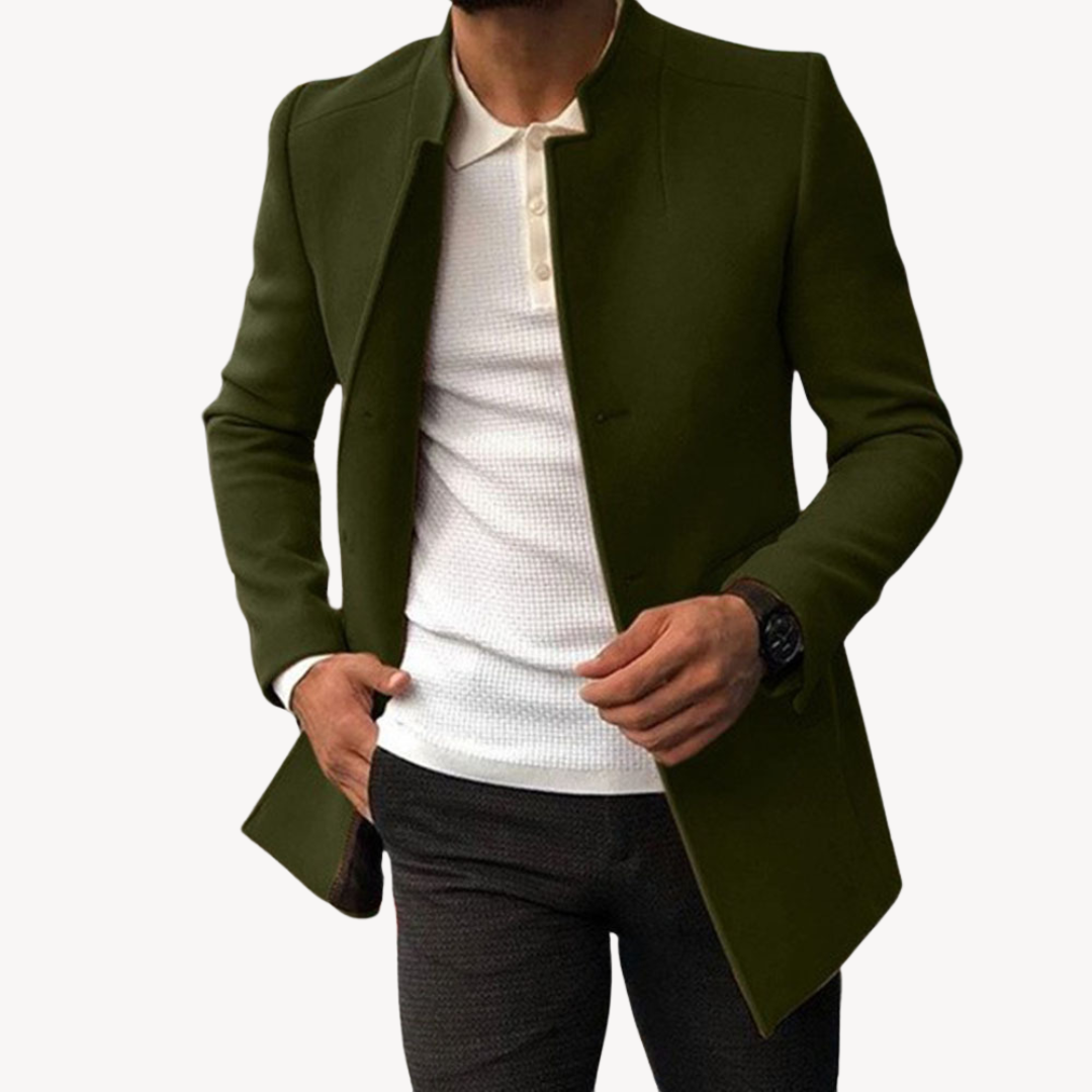 Men's Woolen Cloth Coat | Slim