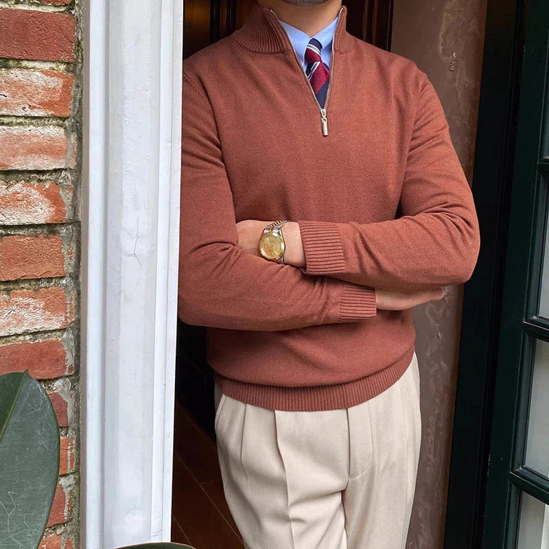 Men's Half Zip Sweater | Soft Knit