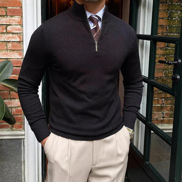 Men's Half Zip Sweater | Soft Knit