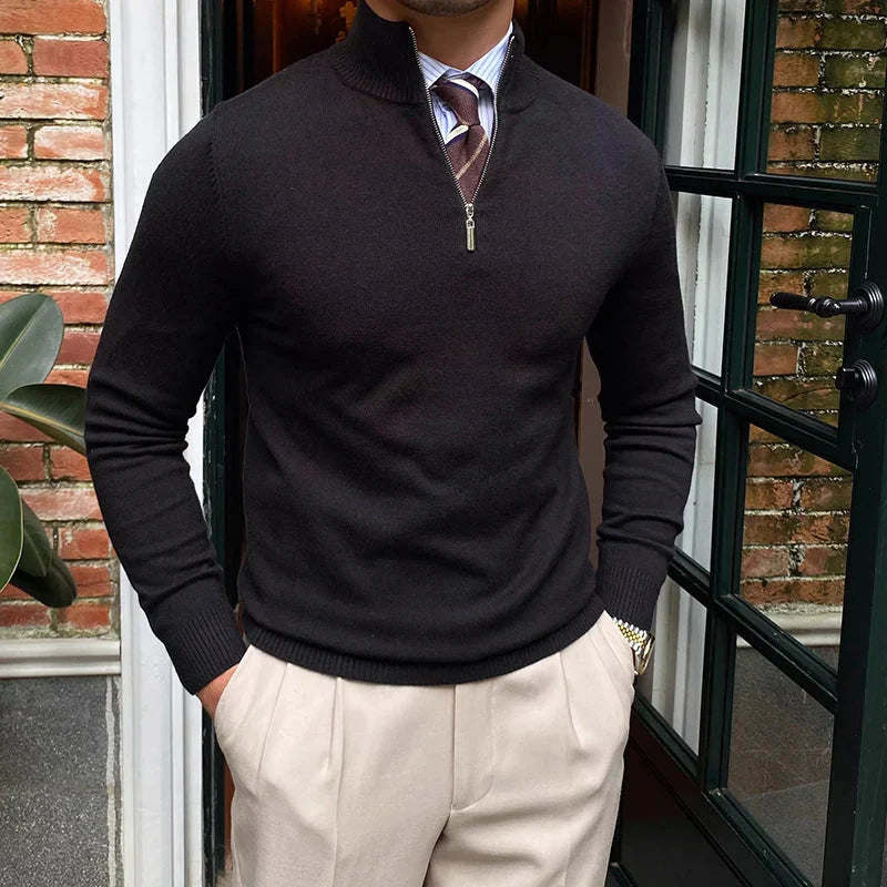 Men's Half Zip Sweater | Soft Knit