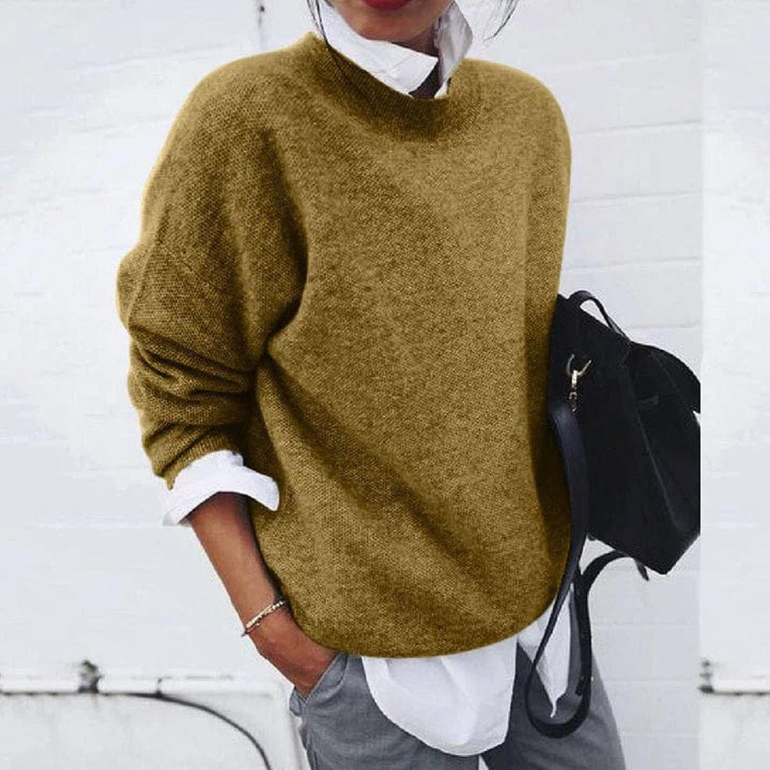 Women's Crew Neck Sweater | Long sleeves