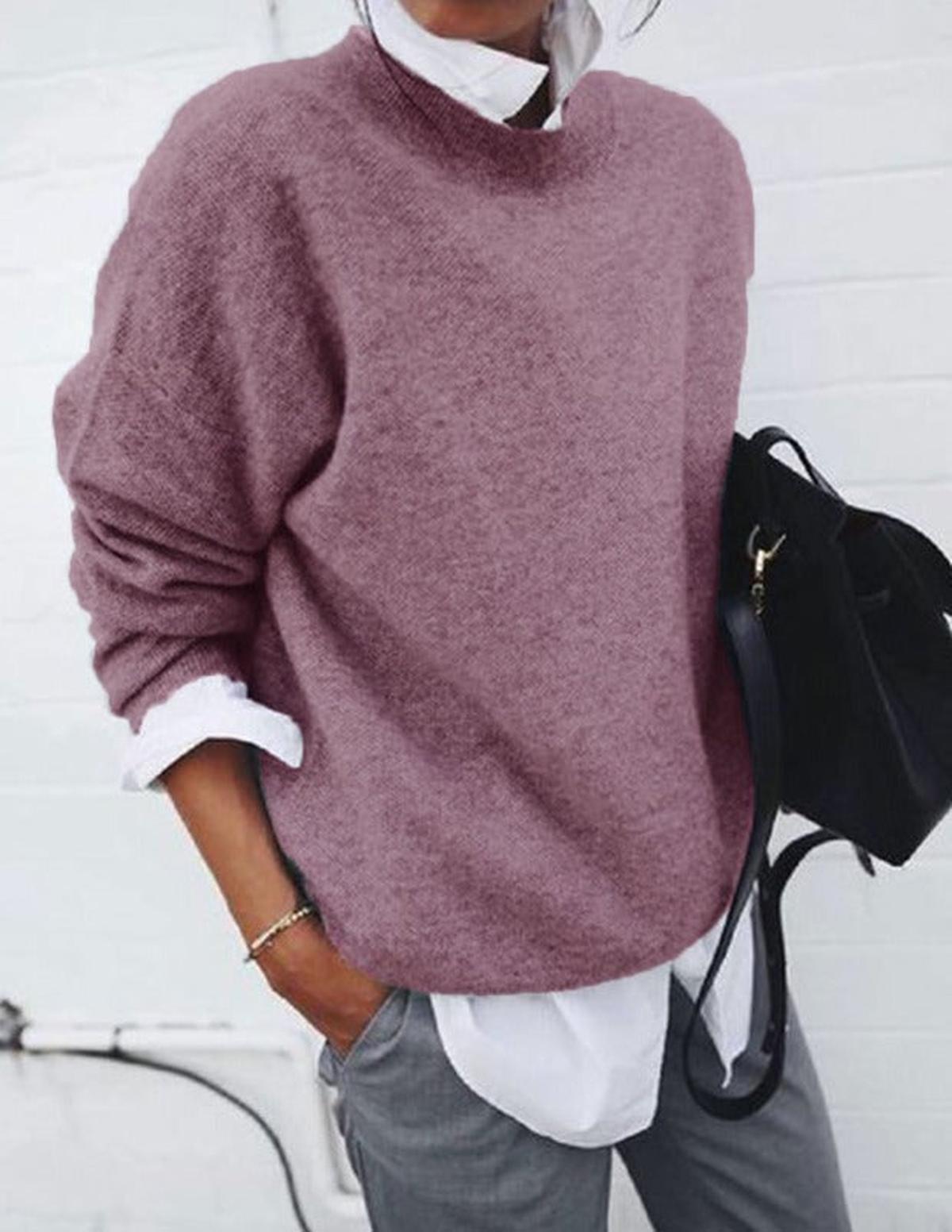 Women's Crew Neck Sweater | Long sleeves