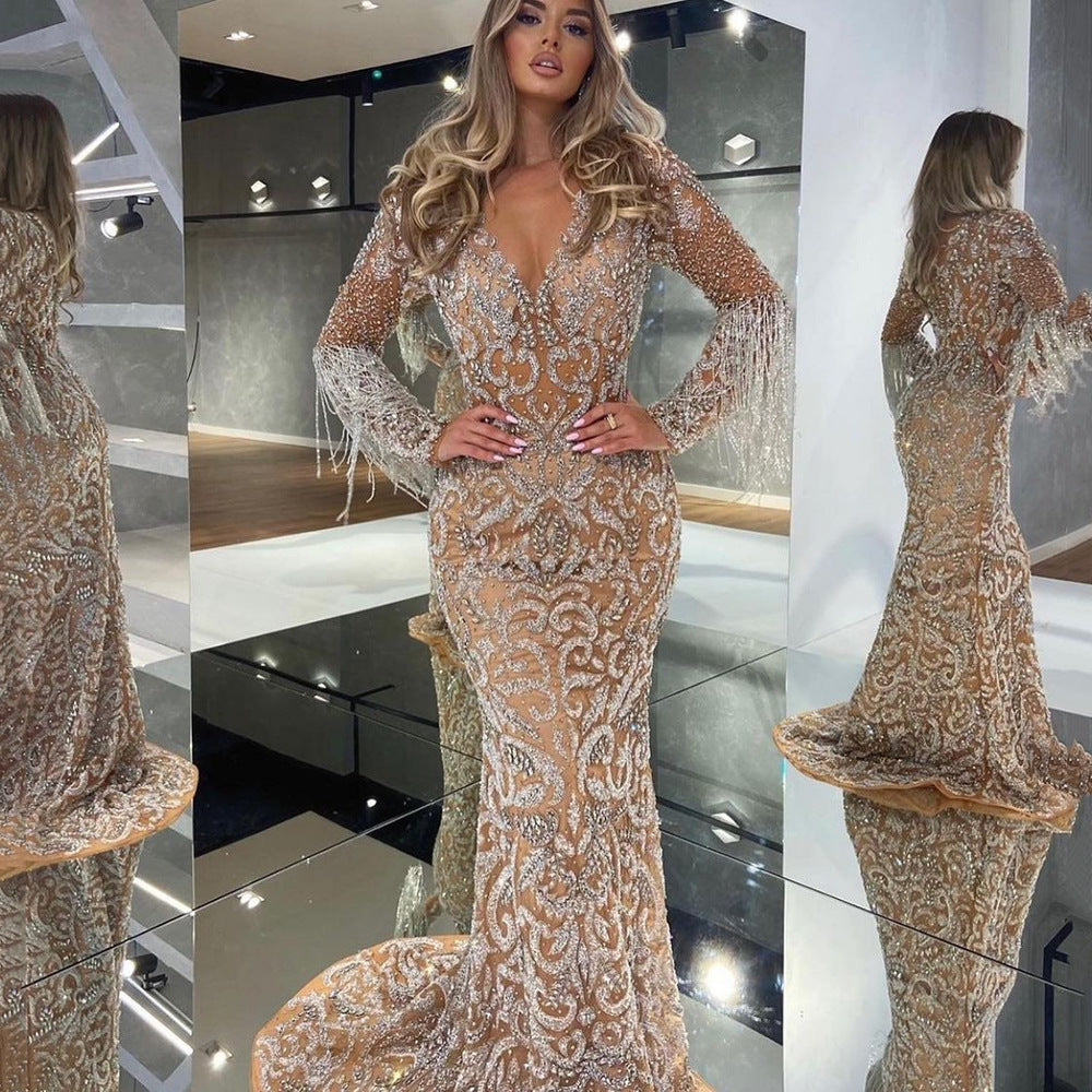 Party Sparkling Sequins Dress | Fringes