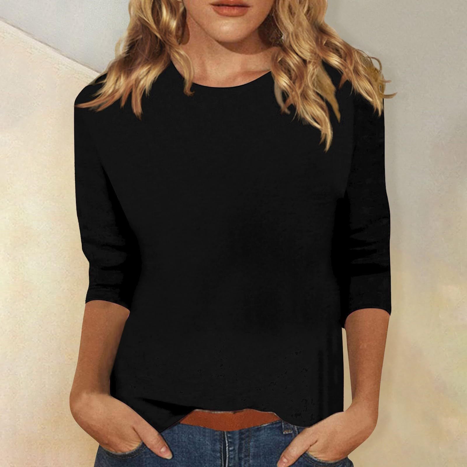 Women's 3/4 Sleeves Blouse | Loose