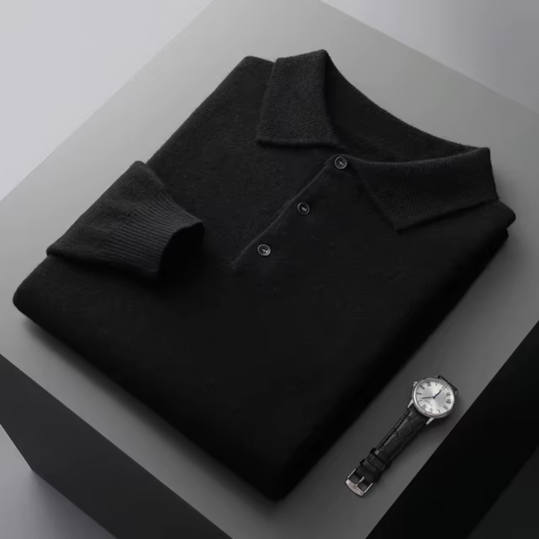 Men's Polo Sweater | Light Warmth