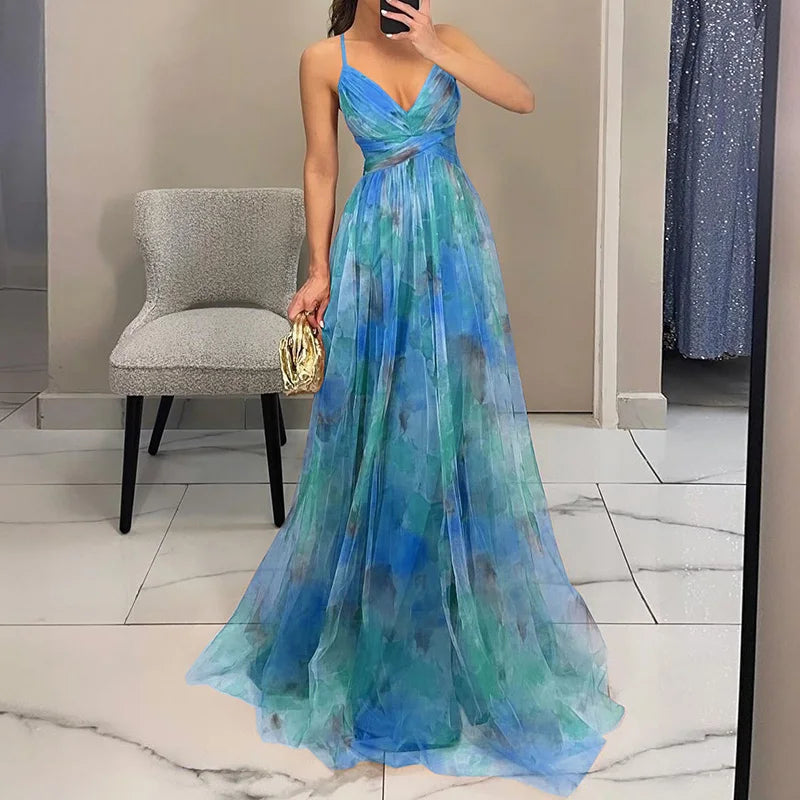 Party Floral Dress | Maxi