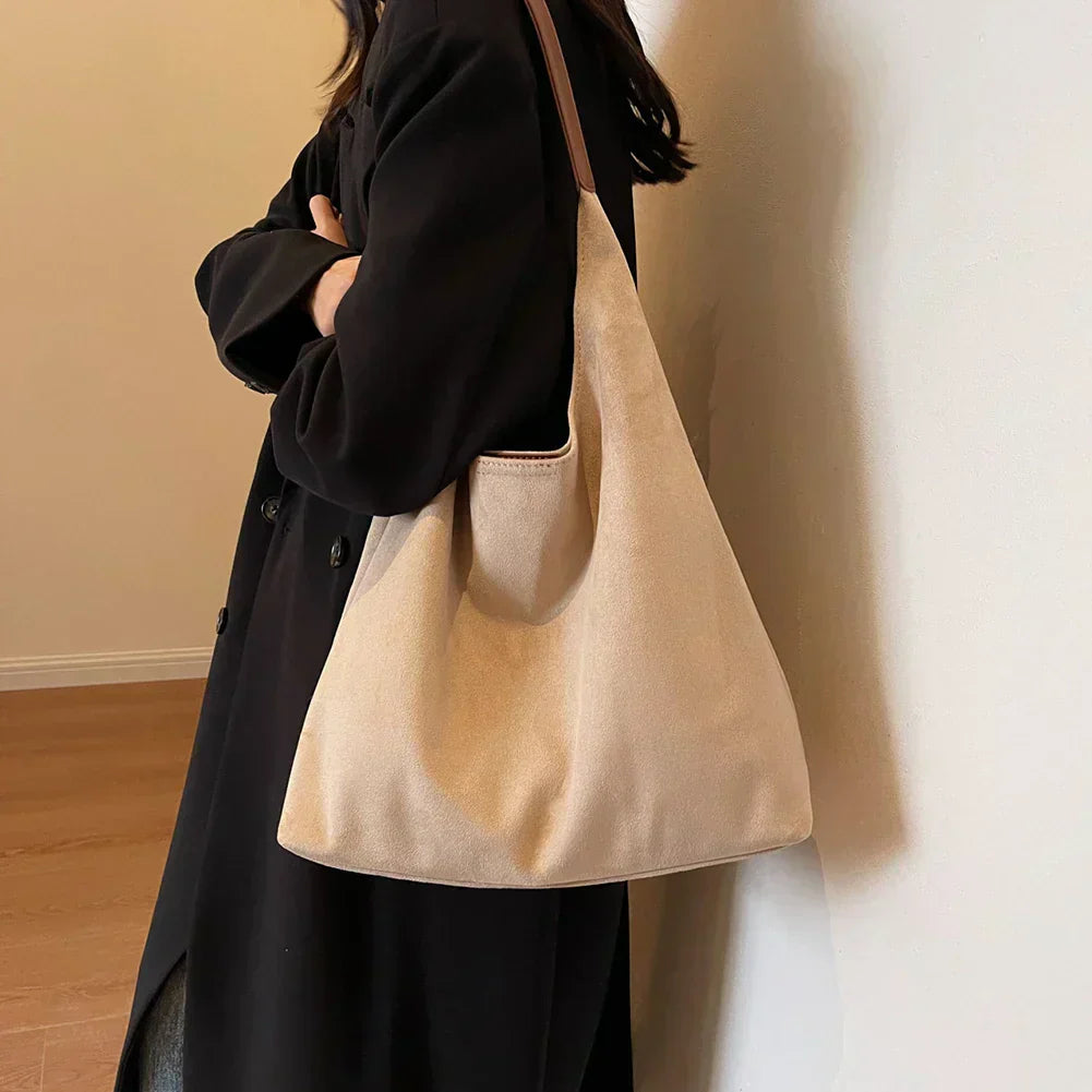 Women's Soft Tote Bag | Suede