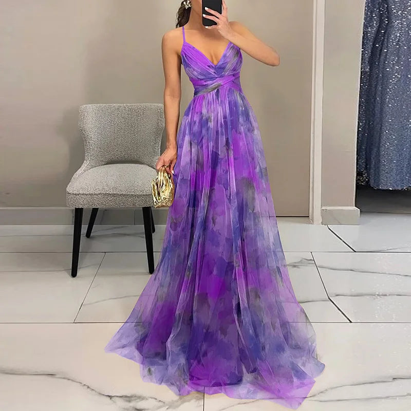 Party Floral Dress | Maxi