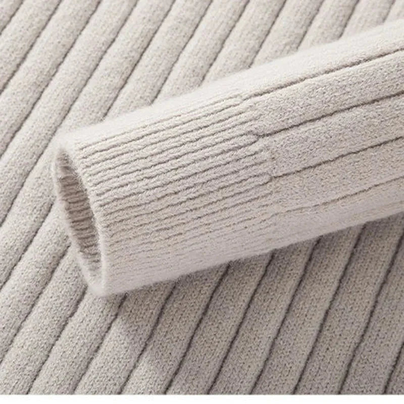 Men's High Collar Sweater | Half Zip
