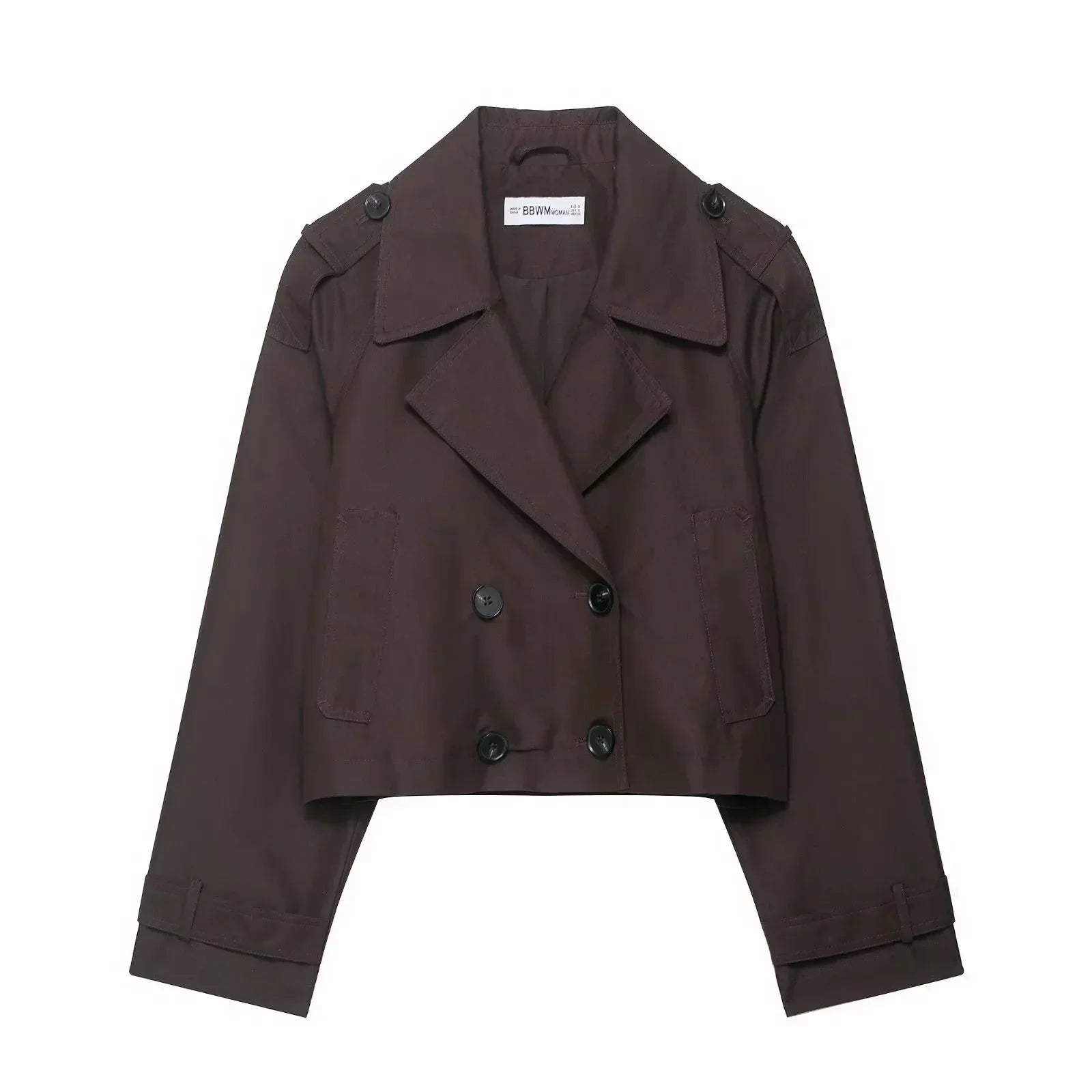 Women's Short Trench Jacket | Double Breasted