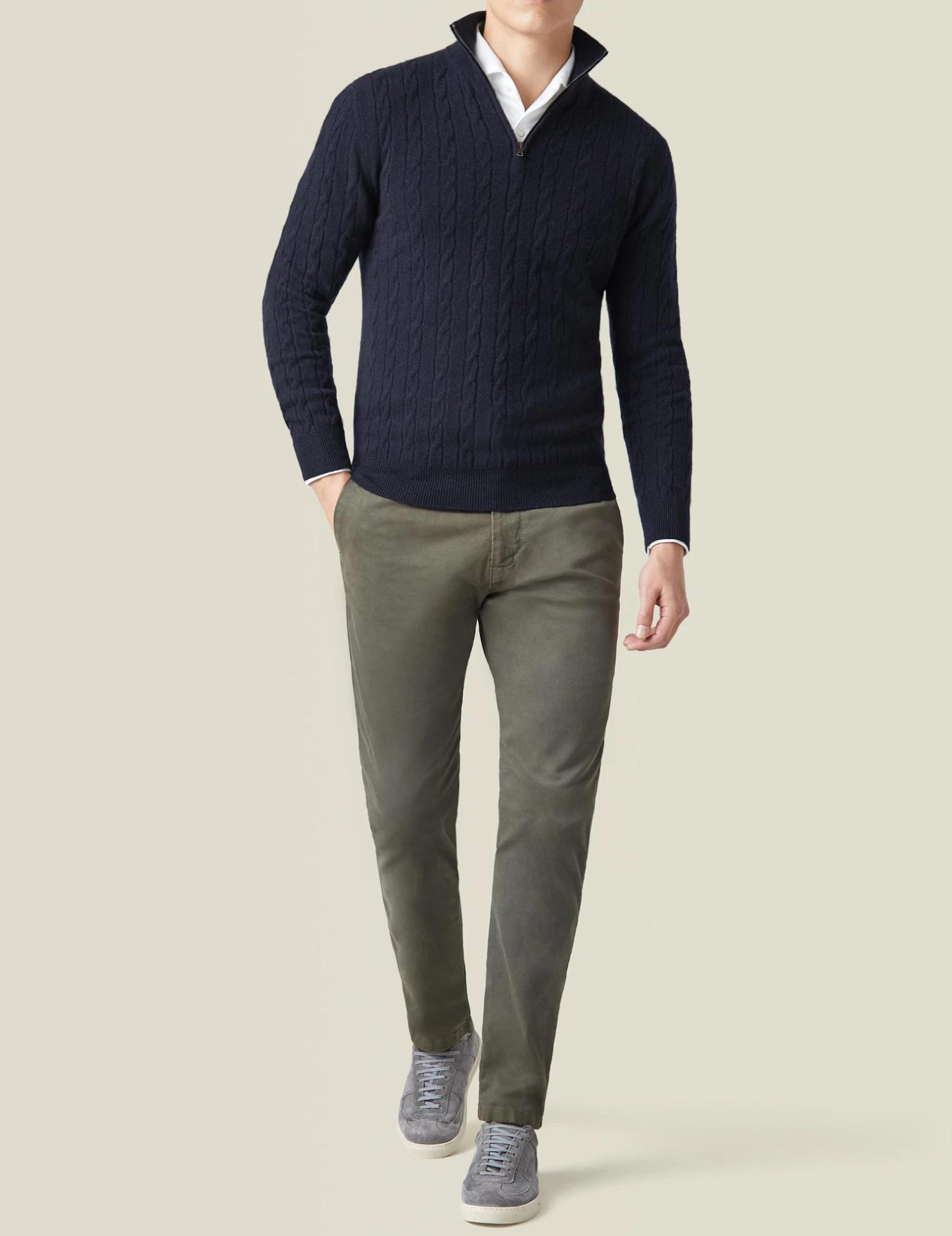 Men's Zipper Sweater | Soft