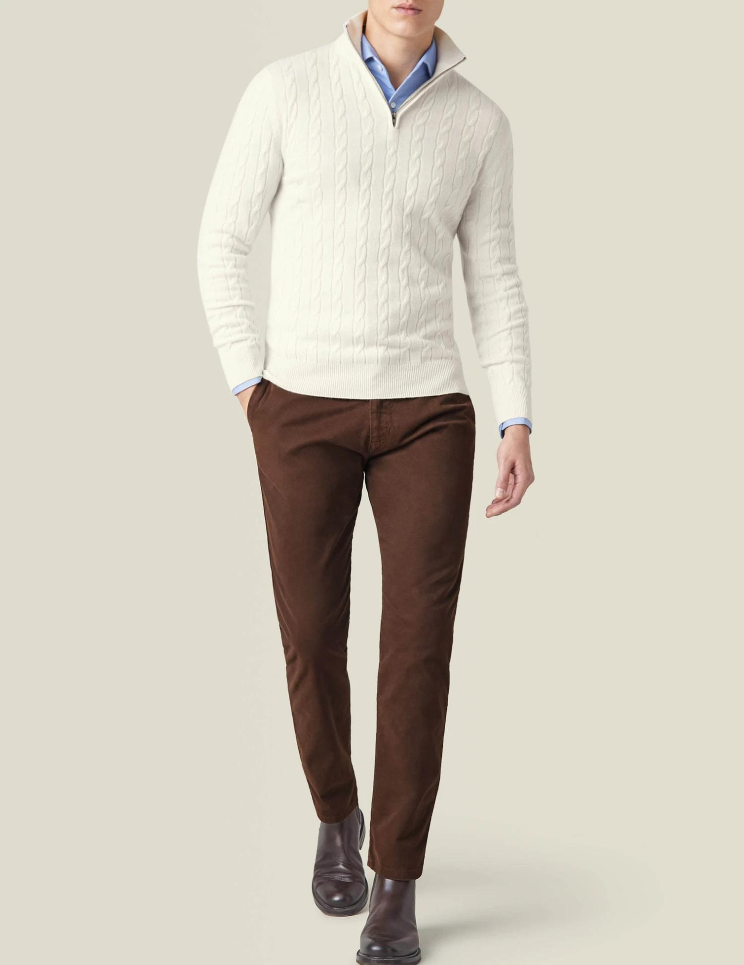 Men's Zipper Sweater | Soft