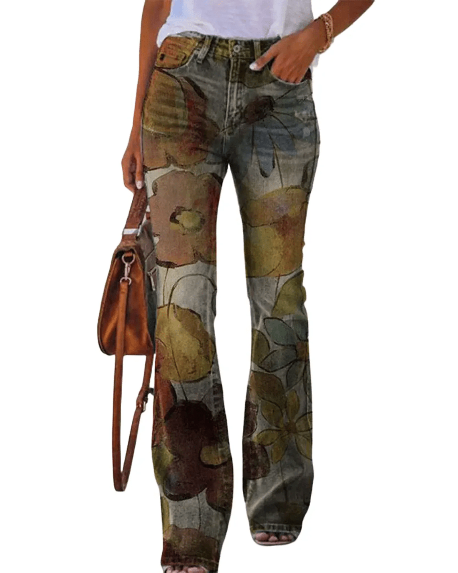 Women's Floral Jeans | Tight