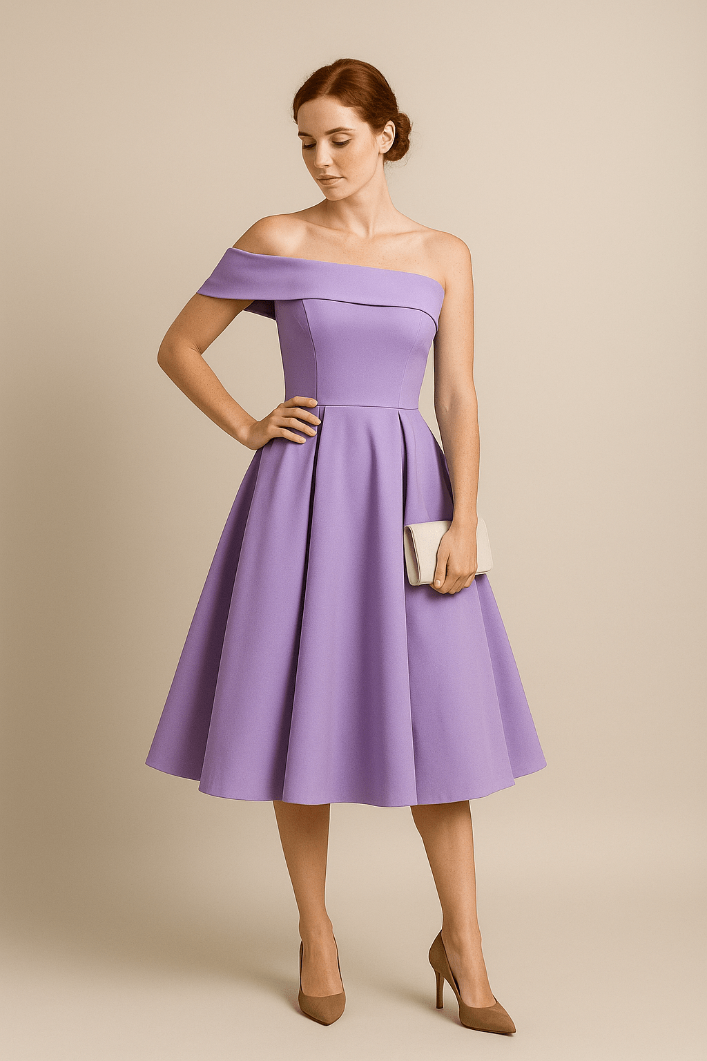 Party Off-Shoulder Dress | A-Line